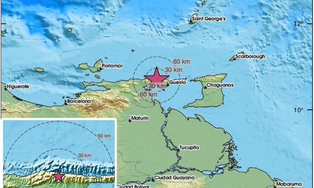 Σεισμός 6,2 Ρίχτερ κοντά στις ακτές της Βενεζουέλας